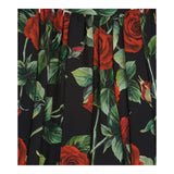 DOLCE & GABBANA abito giromanica tinta unita con stampe rose Nero per Bambina L52DX4 NERO DOLCE & GABBANA 