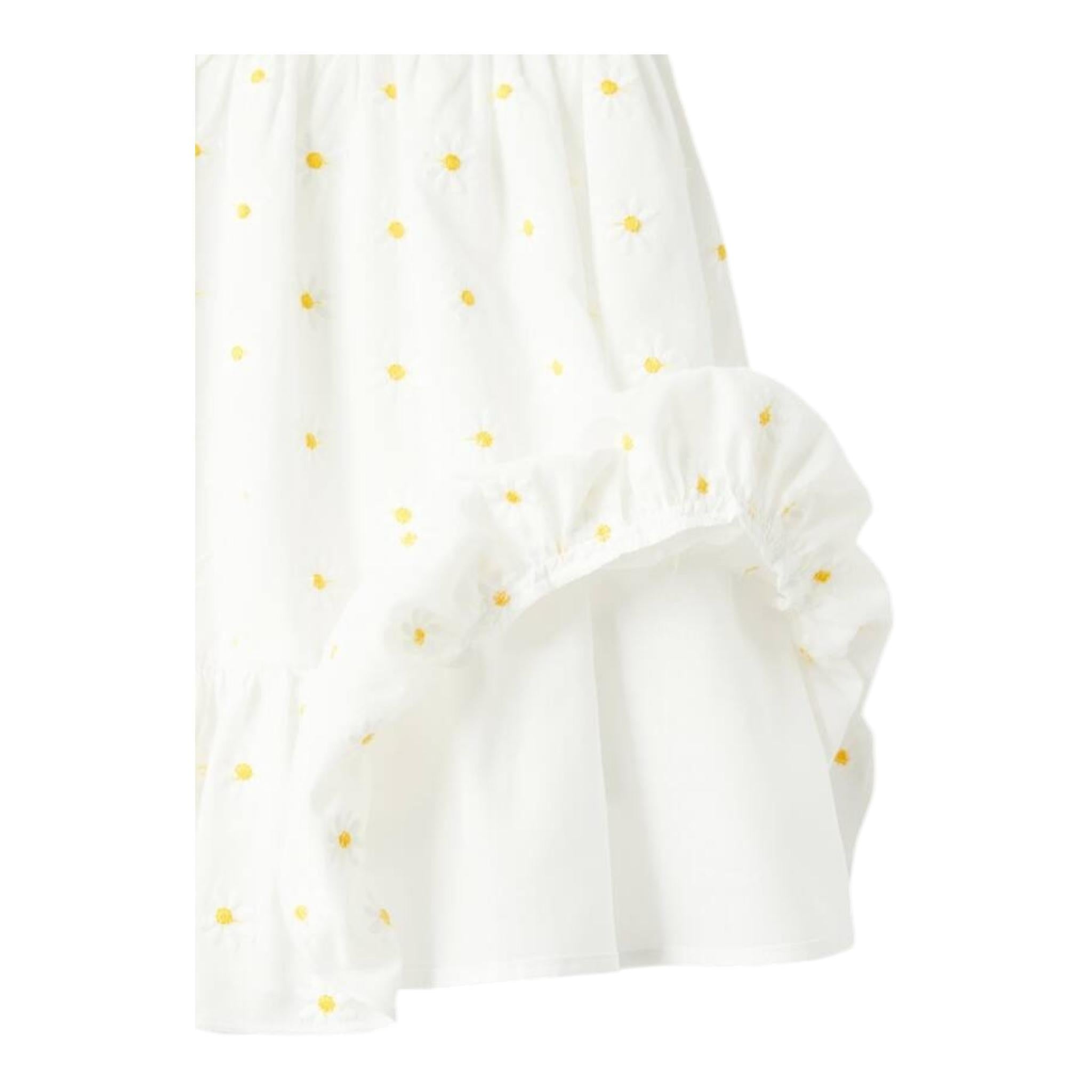 Il Gufo Set Abito-Coulotte Tinta Unita con Margherita per Neonata P25VA330C5053 BIANCO IL GUFO 
