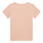 Guess T-Shirt Tinta Unita Girocollo con Stampa per Neonata K5RI16K6YW4NX ROSA GUESS 