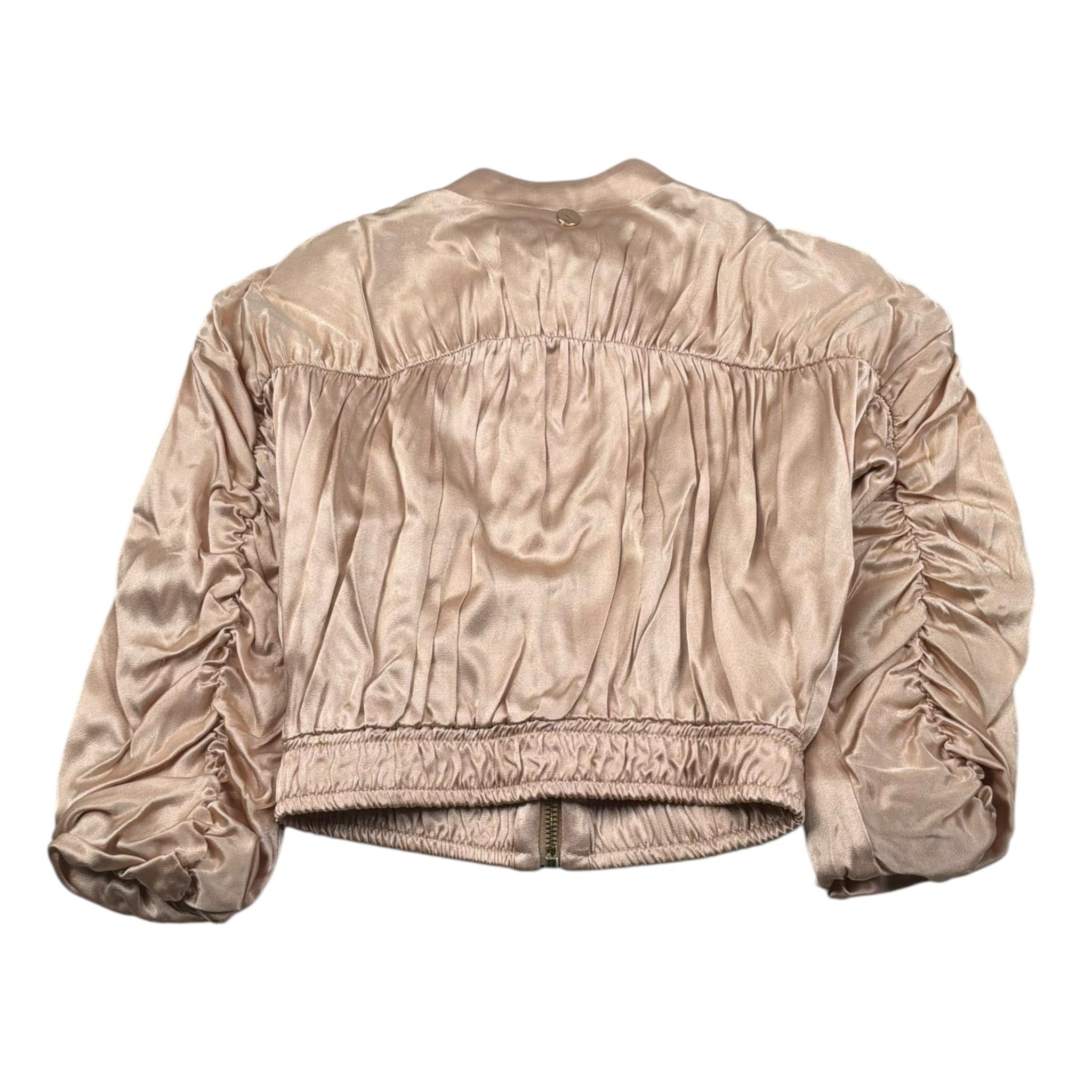 Relish Giubbino Tinta Unita con Zip per Bambina RGP2405055007 ORO RELISH 