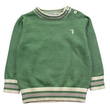 Trussardi Maglia Girocollo Tinta Unita per Neonato TIP26055MA VERDE TRUSSARDI 