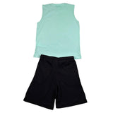 Diadora Completo 2 Pezzi Canotta-Bermuda per Bambino 102181712 VERDE/NERO DIADORA 