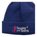 REPLAY & SONS cappello tinta unitacon ricami Blu per Bambino Q1847 BLU REPLAY & SONS 