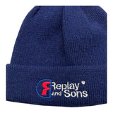 REPLAY & SONS cappello tinta unitacon ricami Blu per Bambino Q1847 BLU REPLAY & SONS 