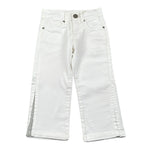 Fun & Fun Pantalone Tinta Unita con Girovita Regolabile per Bambina FNBPT14424 BIANCO FUN & FUN 