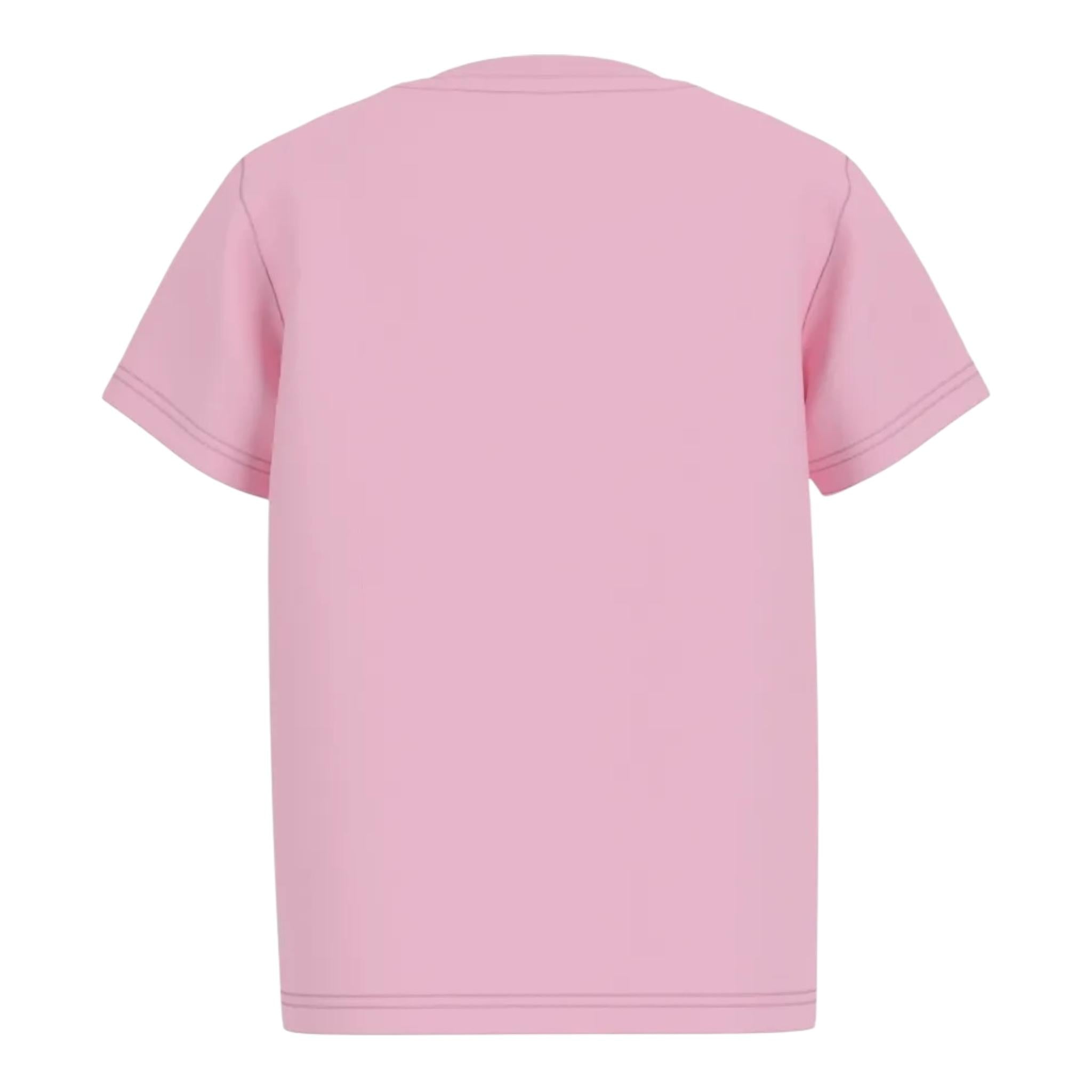 Guess T-Shirt Tinta Unita con Stampa per Bambina K5RI17K6YW4 ROSA GUESS 