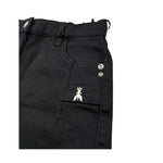 Patrizia Pepe Short In Denim Tinta Unita con Logo per Bambina 7P0377XX NERO PATRIZIA PEPE 