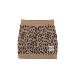 N°21 gonna tinta unita con fantasia maculato Beige per Bambina N21994 BEIGE N°21 