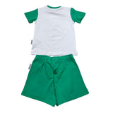 Bikkembergs Completo 2 Pezzi T-Shirt-Bermuda Bicolore per Neonato BK3417 BIANCO/VERDE BiKKEMBERGS 