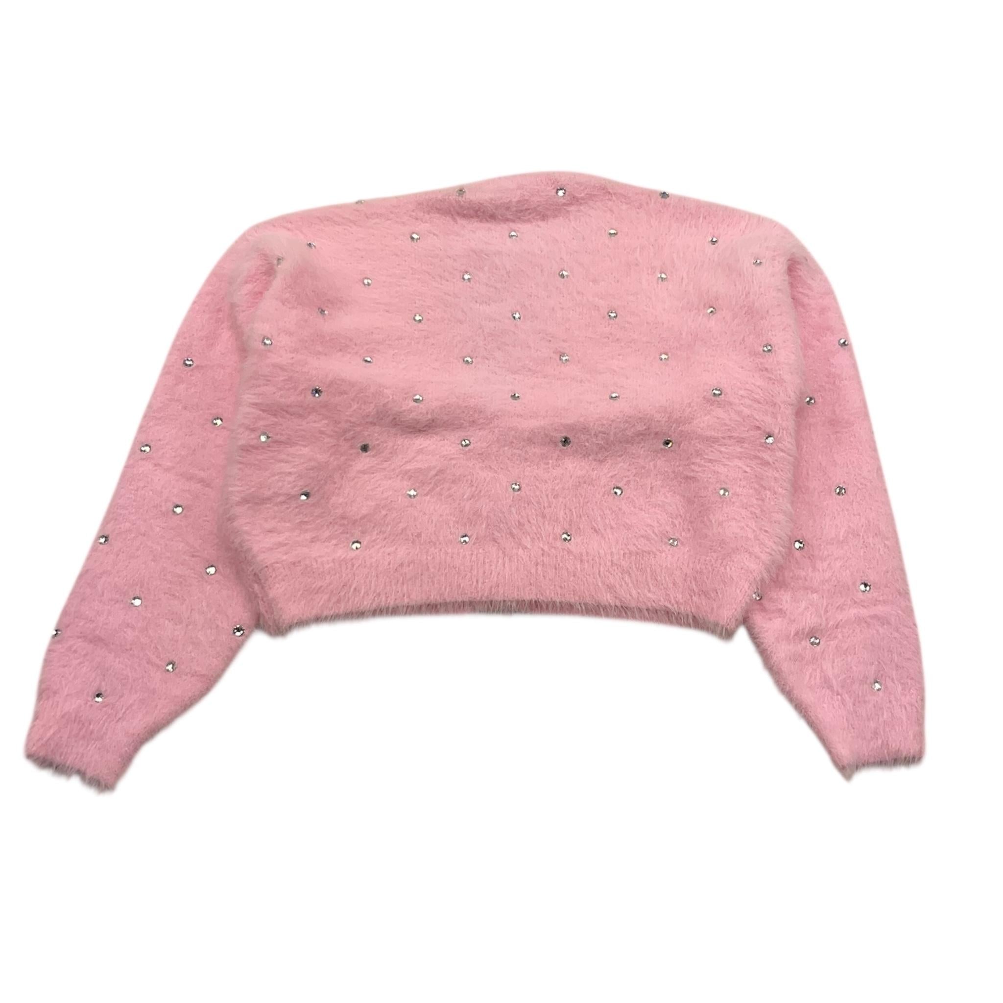 PHILOSOPHY cardigan tinta unita con brillantini Rosa per Bambina PFMA008 ROSA PHILOSOPHY 