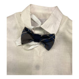 BABY A. completo 4 pezzi camicia-gilet-pantalone-papillon Panna per Neonato E2921 PANNA BABY A. 