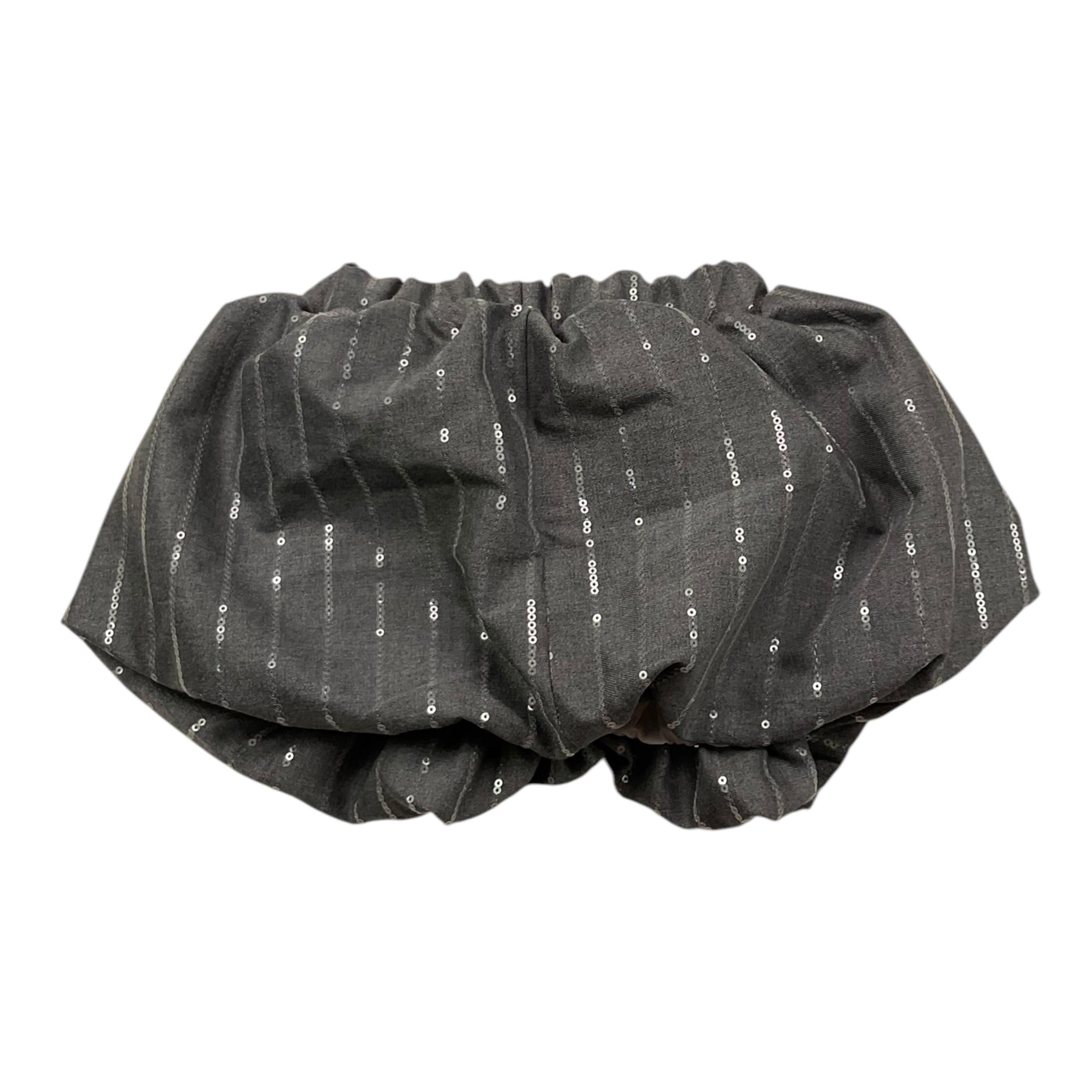 LE BEBE' gonna tinta unita con paillettes Grigio per Neonata LBG6011 GRIGIO LE BEBE' 