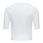 Missoni T-Shirt Tinta Unita con Stampa A Costine per Bambina MU9A41 PANNA MISSONI 