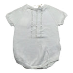 Wedoble Pagliaccetto Mezza Manica Tinta Unita per Neonato V2501305R BIANCO WEDOBLE 