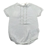 Wedoble Pagliaccetto Mezza Manica Tinta Unita per Neonato V2501305R BIANCO WEDOBLE 