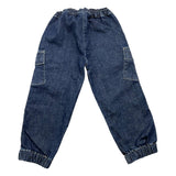 PLEASE jeans tinta unita con elastico in vita Blu per Bambina PE58012G65JX BLU PLEASE 