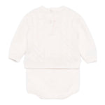 ELISABETTA FRANCHI completo 2 pezzi maglia-culotte Panna per Neonata ENCD090X PANNA ELISABETTA FRANCHI 