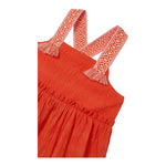 Miss Grant Abito Giromanica Tinta Unita per Bambina 3942 ARANCIONE MISS GRANT 