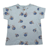 Play Up T-Shirt Girocollo Tinta Unita con Stampe per Neonato PA011AQ11054N AZZURRO PLAY UP 