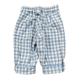 Colori Chiari Completo 2 Pezzi Camicia-Pantalone Bicolore con Fantasia A Quadri Bianco/Azzurro per Neonato MN403080 BIANCO/AZZURRO COLORI CHIARI 