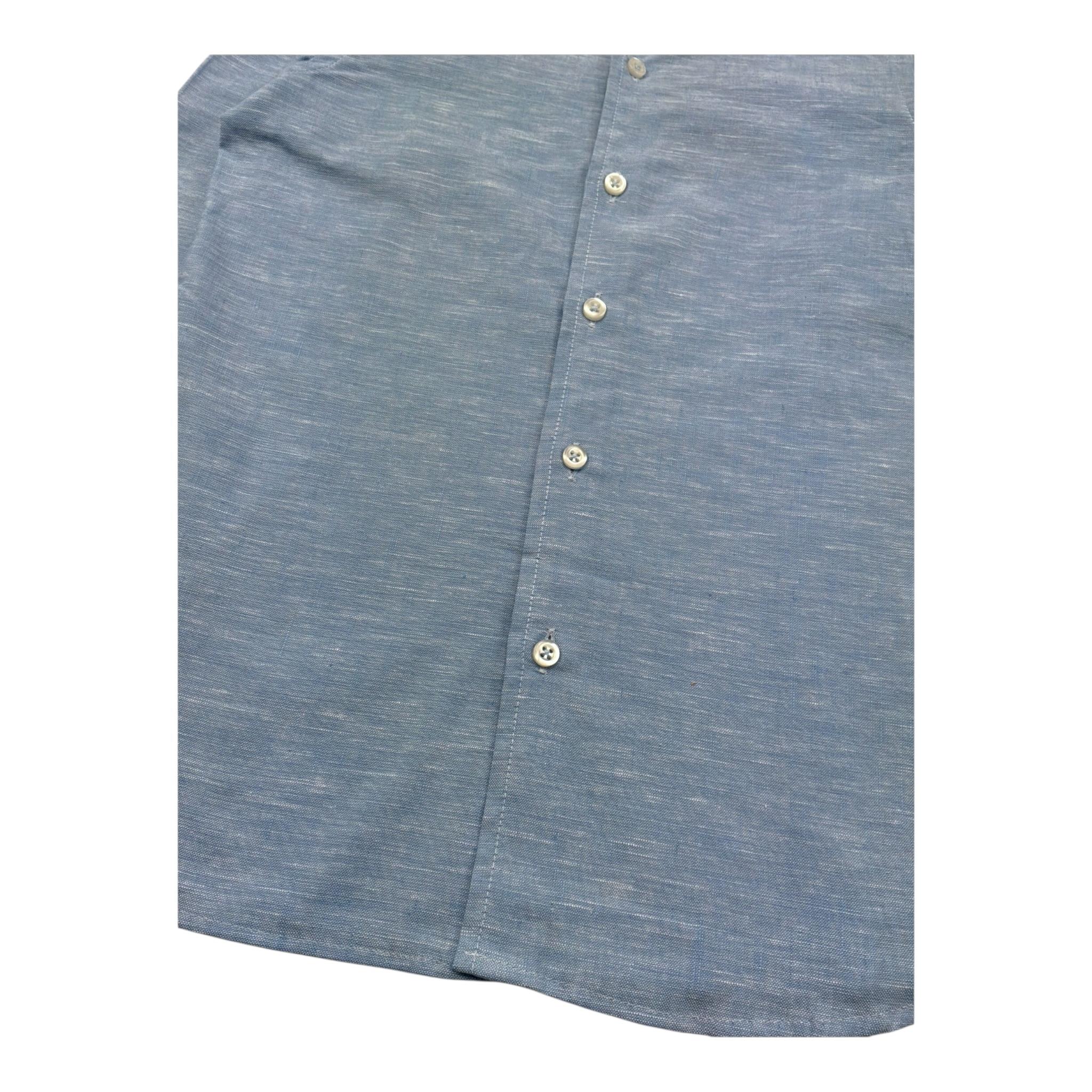Emanuel Pris Camicia Manica Lunga Tinta Unita per Bambino ECM4170R AZZURRO EMANUEL PRIS 