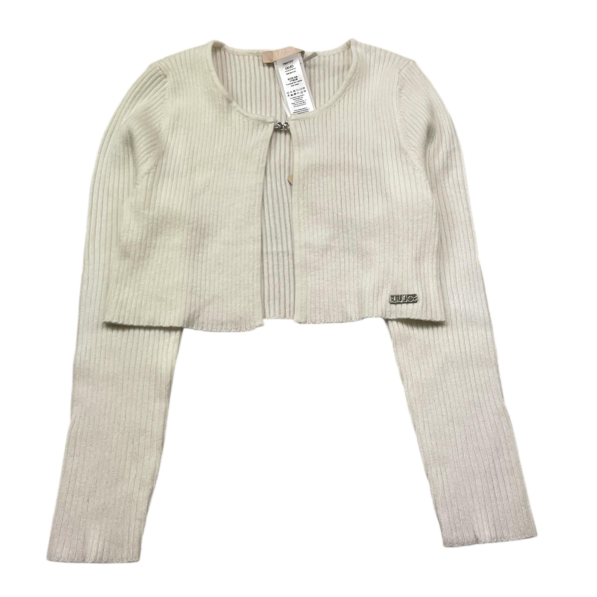 Liu Jo Cardigan Tinta Unita per Bambina KA4036 BIANCO LIU JO 
