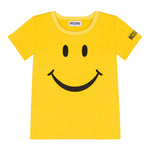 MOSCHINO t-shirt girocollo tinta unita con smile Giallo per Bambino HAM06G GIALLO MOSCHINO 