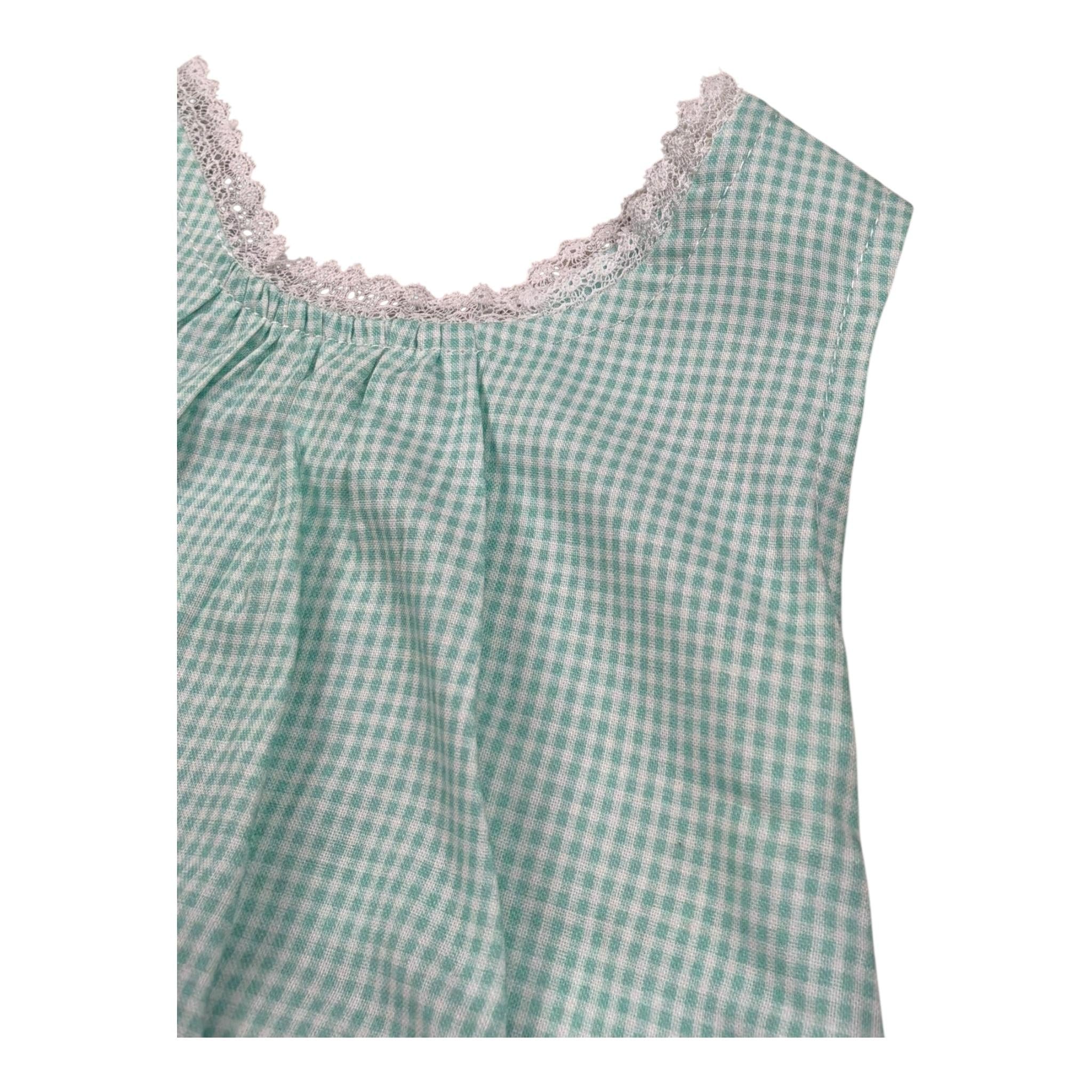 Wedoble Pagliaccetto Giromanica Fantasia Quadretti per Neonata V2505705X VERDE ACQUA WEDOBLE 