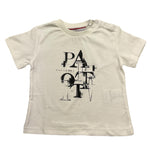 Cesare Paciotti T-Shirt Girocollo Tinta Unita con Stampa per Neonato TSP5167BNX BIANCO CESARE PACIOTTI 