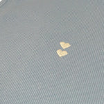 Please Abito Tinta Unita con Stampa A Costine per Bambina AB86072G72 AZZURRO PLEASE 