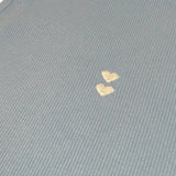 Please Abito Tinta Unita con Stampa A Costine per Bambina AB86072G72 AZZURRO PLEASE 