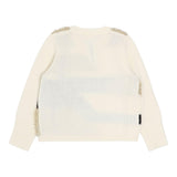 LIU JO maglia girocollo tinta unita con applicazioni Panna per Bambina KF4124XX PANNA LIU JO 