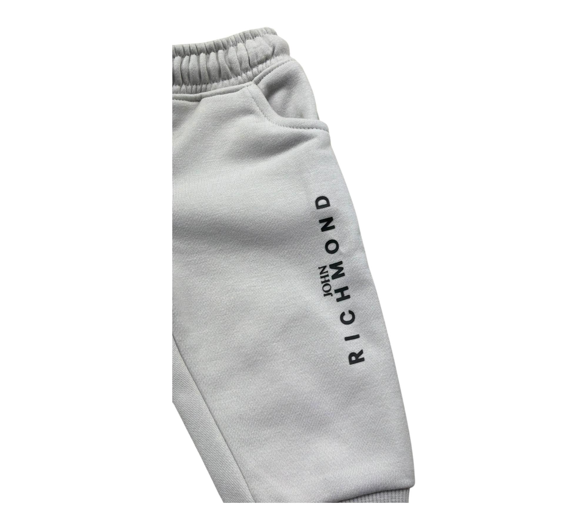 John Richmond Pantalone Tuta Tinta Unita con Logo per Neonato RIP26003PA GRIGIO JOHN RICHMOND 