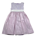 Isabel Abito Cerimonia Tinta Unita con Ricami per Bambina 43150 LILLA ISABEL 