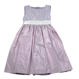 Isabel Abito Cerimonia Tinta Unita con Ricami per Bambina 43150 LILLA ISABEL 