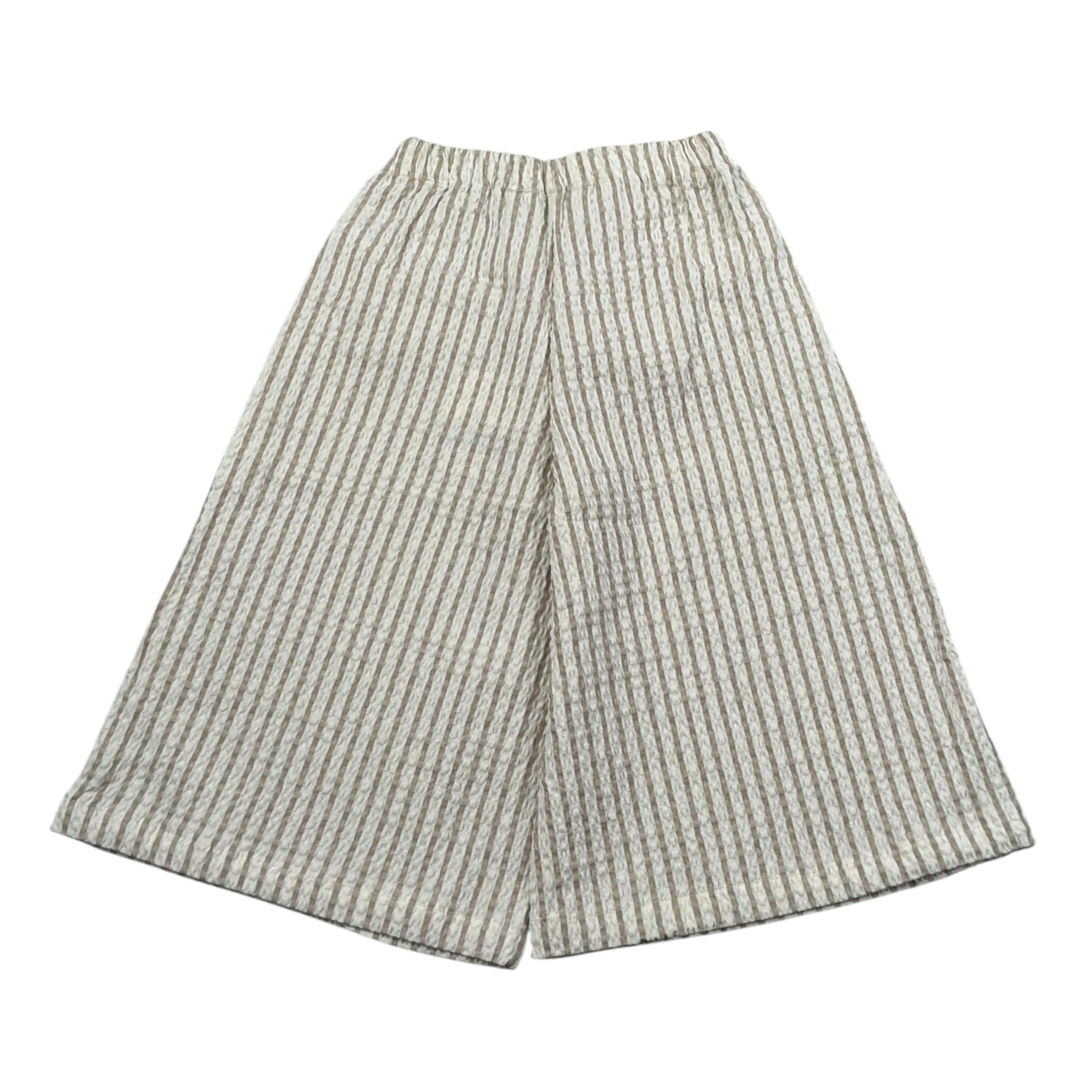 Per Te Pantalone Modello Palazzo Fantasia A Righe Bianco/Beige per Neonata 34257 BIANCO/BEIGE PER TE 