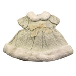 LA STUPENDERIA abito mezza manica tinta unita con culotte Beige per Neonata CBAB58 BEIGE LA STUPENDERIA 