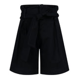 FUN & FUN short tinta unita con cintura Nero per Bambina FCJSO00062 NERO FUN & FUN 