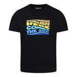 Dsquared2 T-Shirt Girocollo Tinta Unita con Stampa per Bambino DQ2781 NERO DSQUARED2 