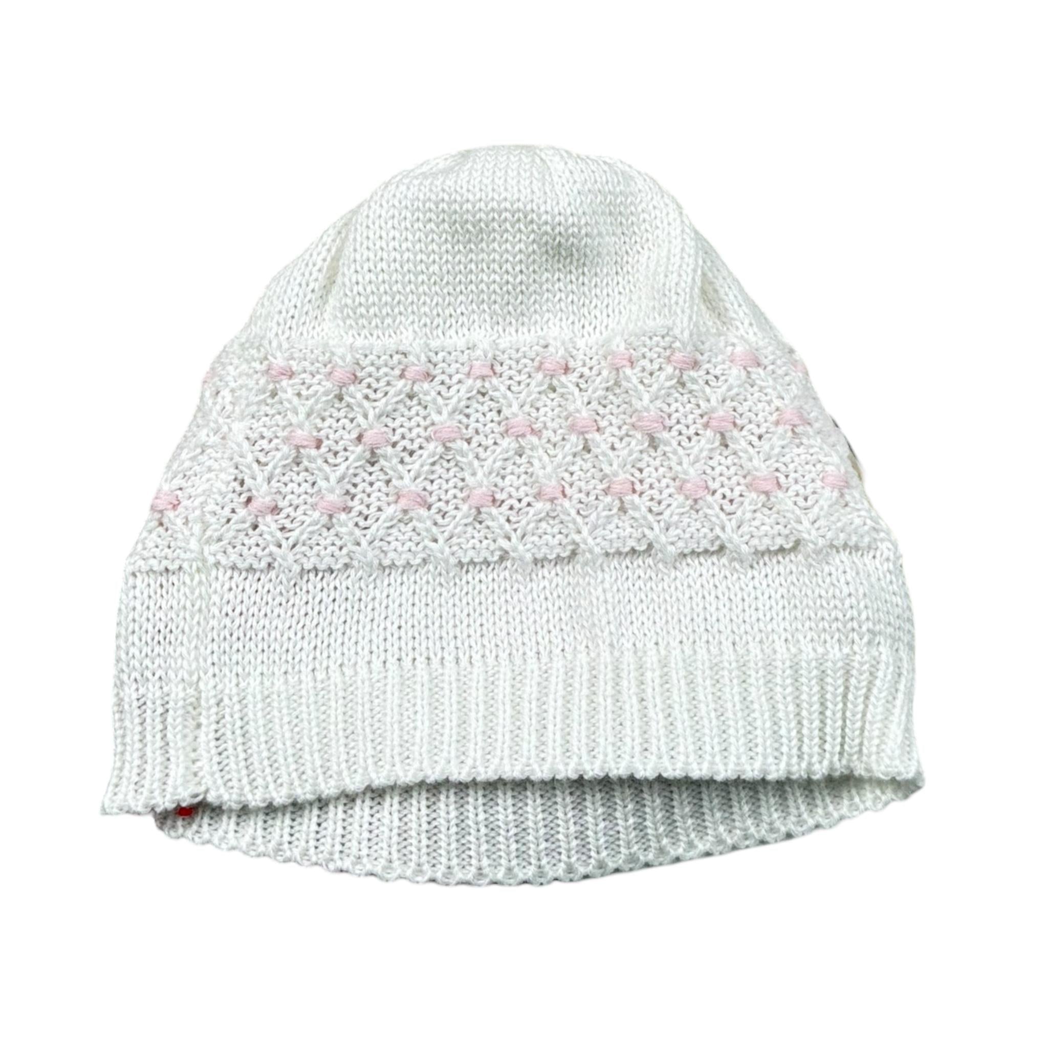 Scaldacuore Cappello Tinta Unita Maglia per Neonata PS14FPE24 BIANCO SCALDACUORE 