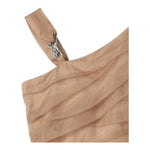 Liu Jo Abito Giromanica Tinta Unita con Tulle per Bambina GA5036 MARRONE LIU JO 