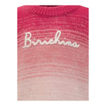 SAINT BARTH maglia girocollo tinta unita con stampa Fuxia per Bambina DANY009X FUXIA SAINT BARTH 