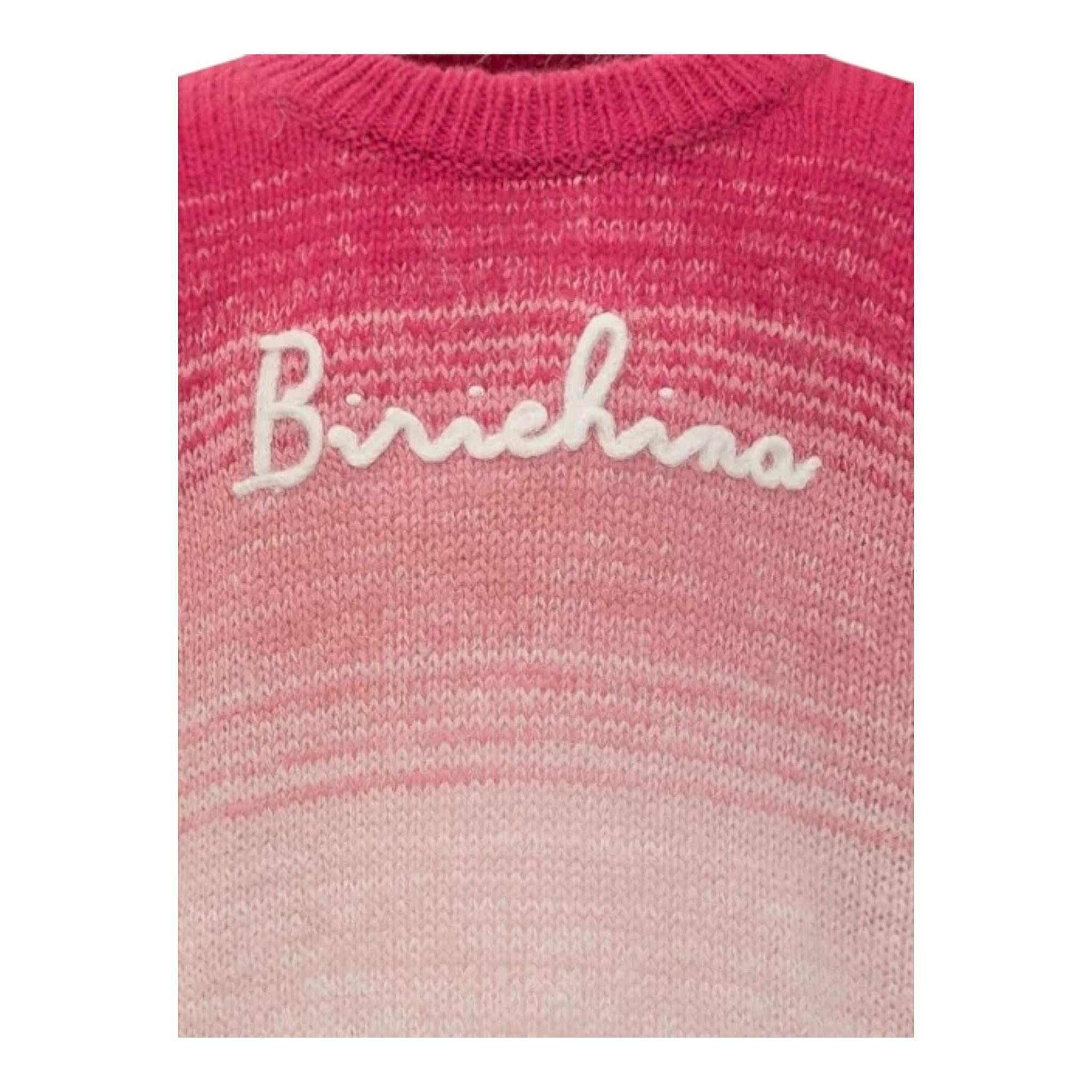 SAINT BARTH maglia girocollo tinta unita con stampa Fuxia per Bambina DANY009X FUXIA SAINT BARTH 