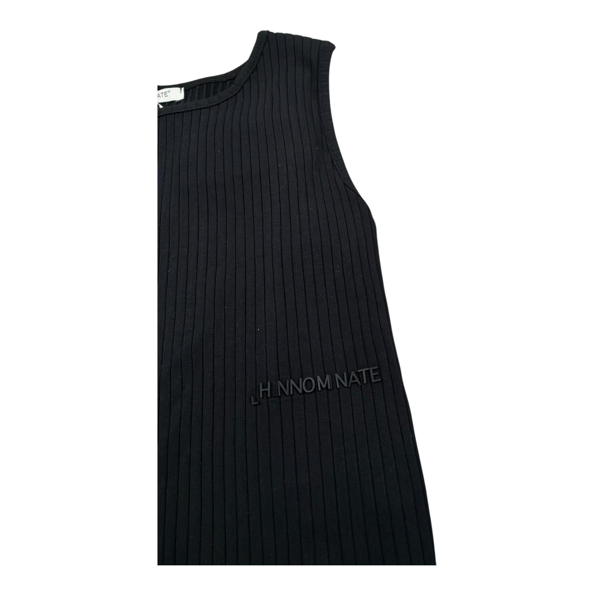 Hinnominate Canotta Tinta Unita con Logo per Bambina 3646M00078 NERO HINNOMINATE 