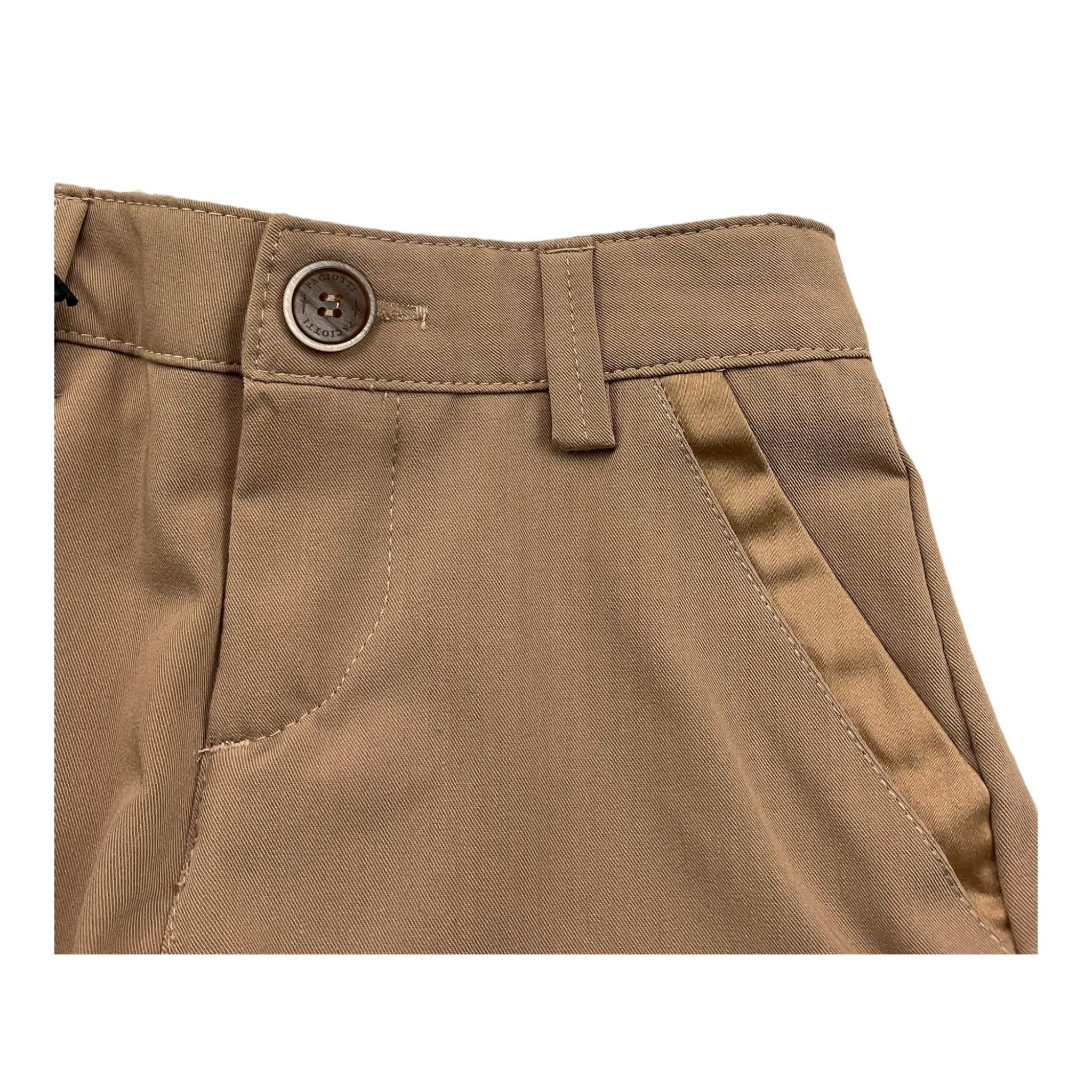 Cesare Paciotti Bermuda Tinta Unita con Girovita Regolabile per Neonato BMP5158B BISCOTTO CESARE PACIOTTI 