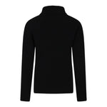 EMILIO PUCCI maglia collo alto tinta unita con stampa logo Nero per Bambina PV9A40 NERO EMILIO PUCCI 