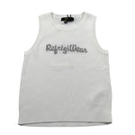 Refrigiwear Top Giromanica Tinta Unita con Stampa Logo per Bambina 334TRFJS25 BIANCO REFRIGIWEAR 