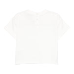 Emporio Armani T-Shirt Girocollo Tinta Unita con Logo per Bambino EB000166 PANNA EMPORIO ARMANI 
