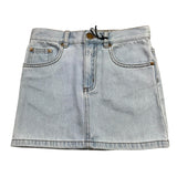 Pinko Gonna In Denim Tinta Unita con Girovita Regolabile per Bambina KFG0001 AZZURRO PINKO 