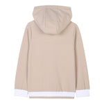 Boss Felpa con Zip E Cappuccio Bicolore per Bambino J51965 BIANCO/BEIGE BOSS 